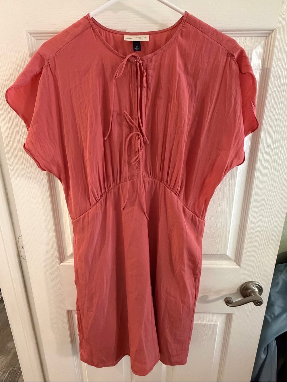 Universal Thread Coral Tie-Front Tunic Dress